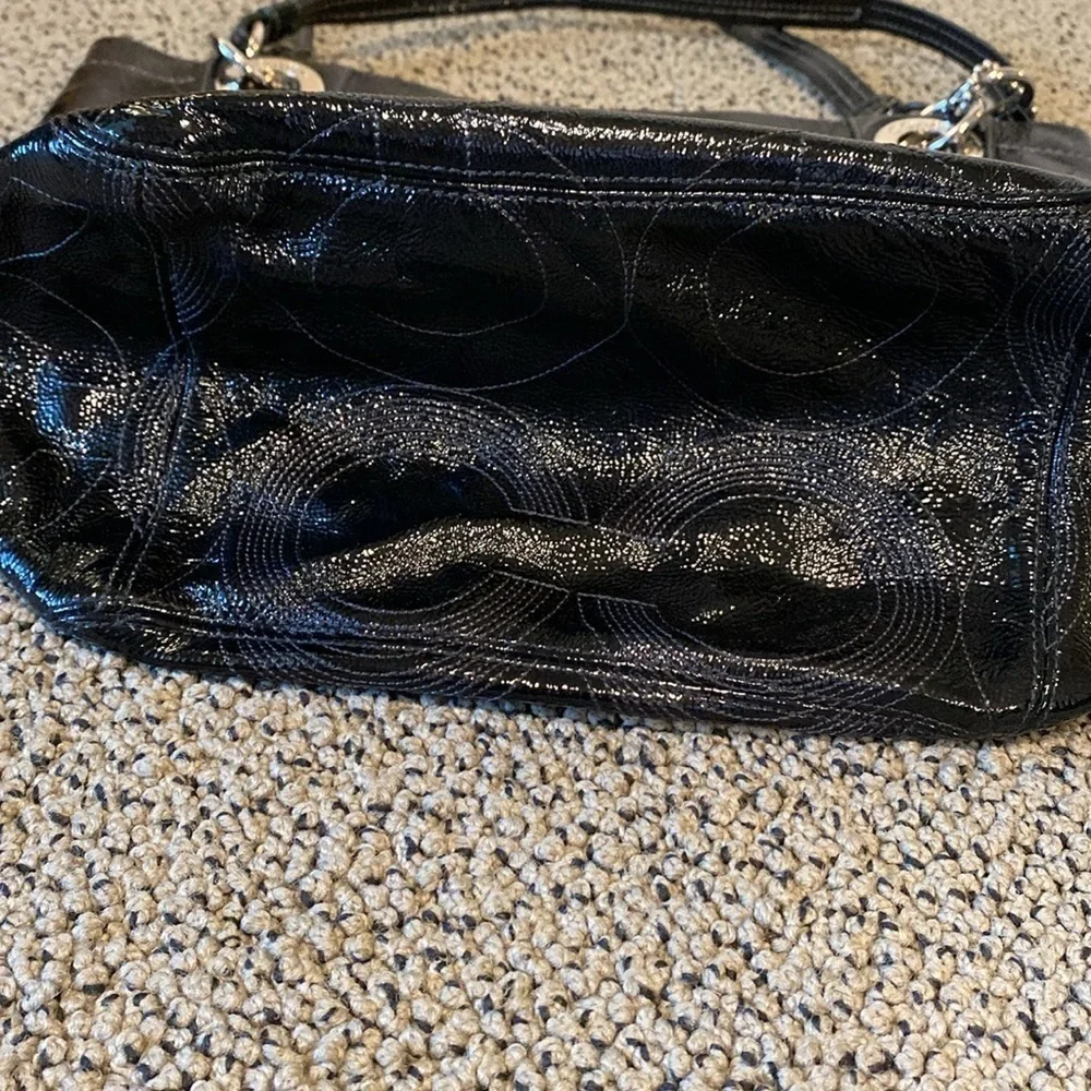 Coach Black Monogrammed Tote Bag in Like New Condition